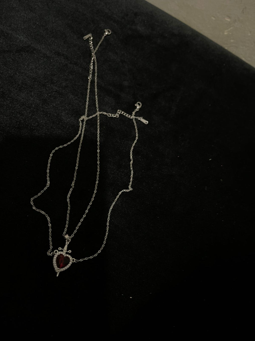 Necklace Heart & Knife