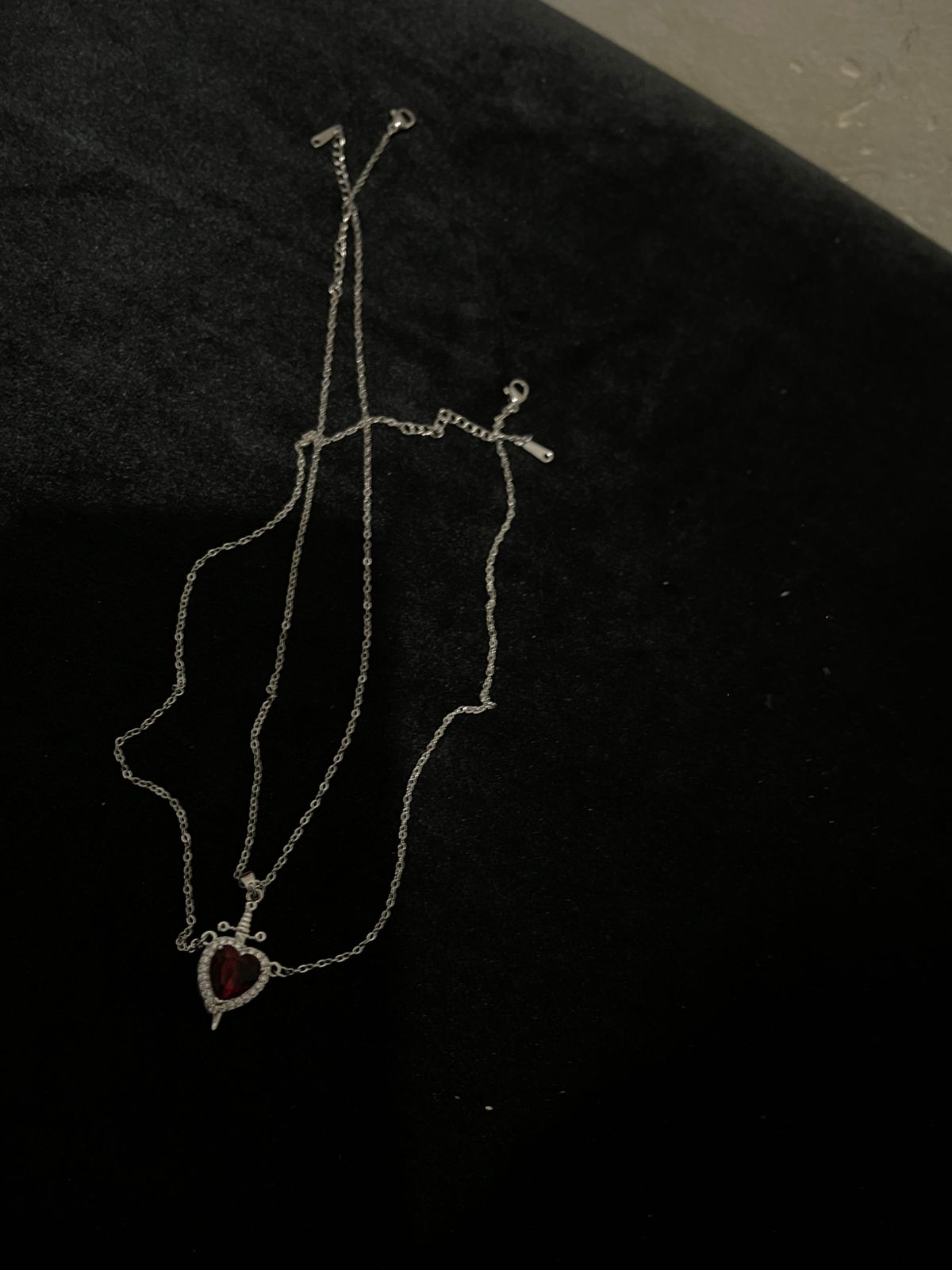 Necklace Heart & Knife